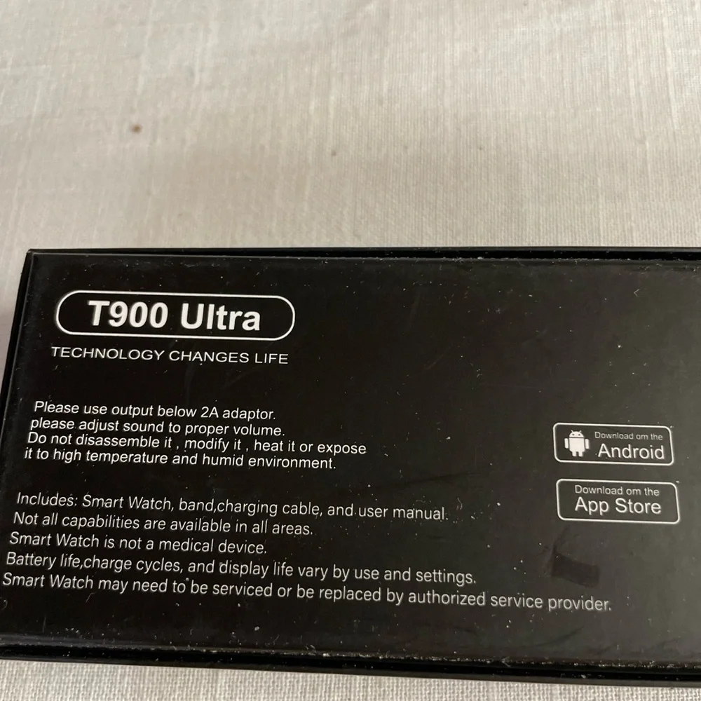 Smart Watch T900 Ultra Smart Watch with Orange Band NEW